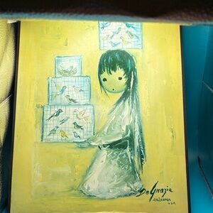 De Grazia The Bird Signed  Art Print 1972 USA